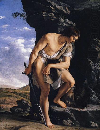 Orazio Gentileschi David Contemplating the Head of Goliath china oil painting image
